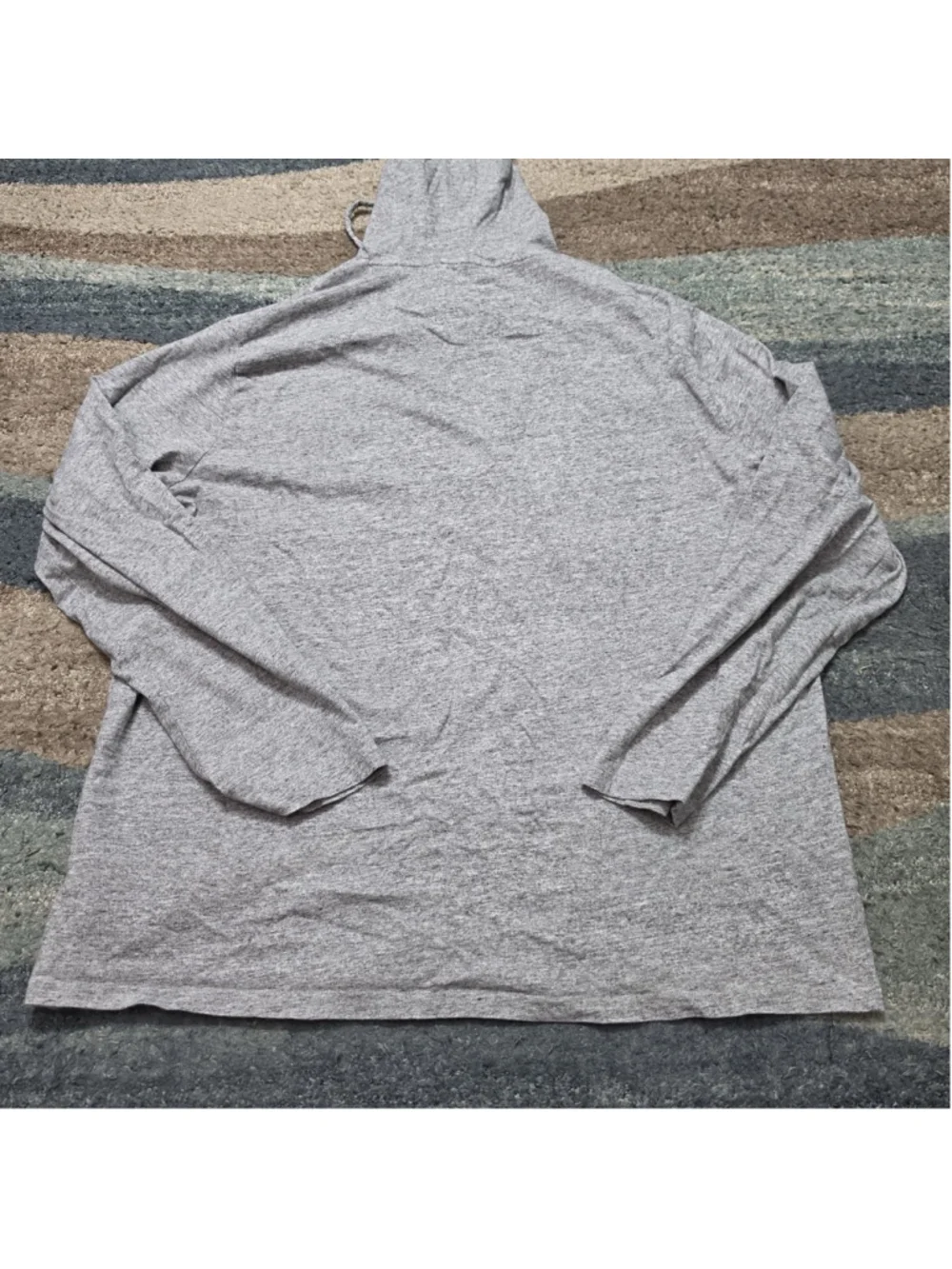 Polo Ralph Lauren Hooded Long Sleeve Shirt XL Gray Pony Logo Lightweight